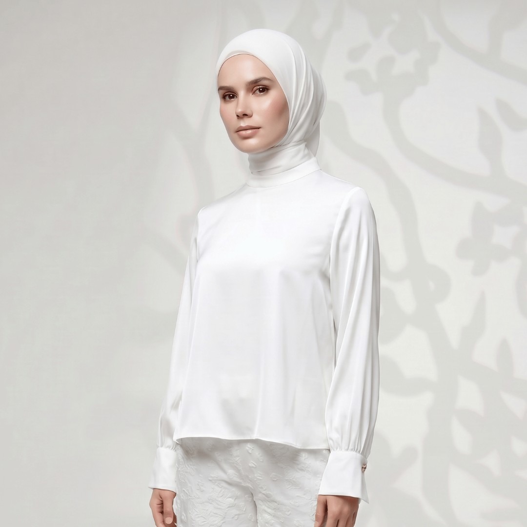Shafira Cilza Blouse - Satin Blouse | Blouse Wanita Premium
