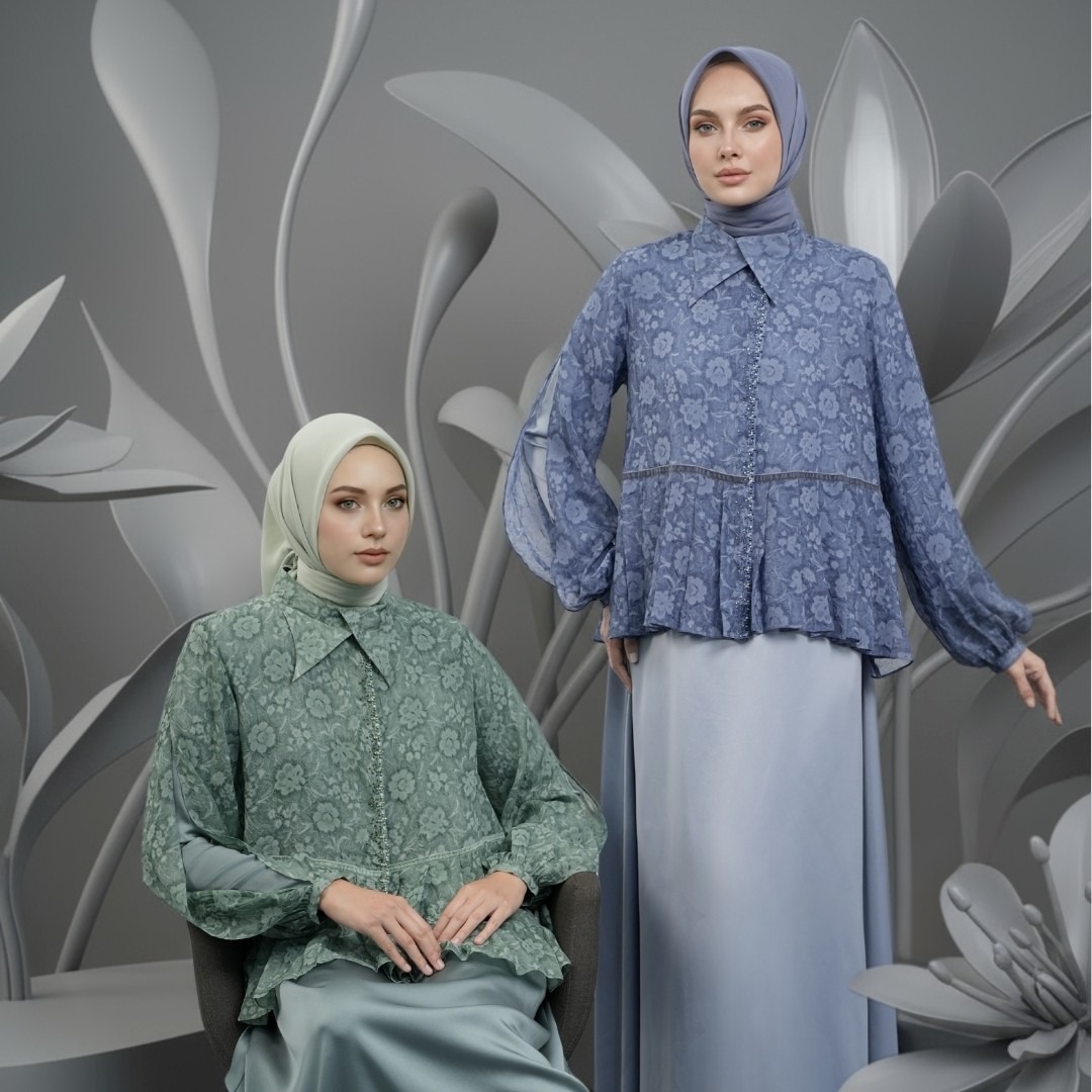 Shafira Camilla Dress | Dress Wanita | Bahan Chiffon Motif