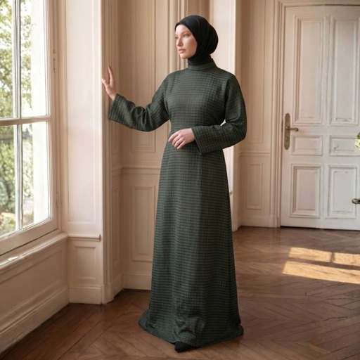 Image of Shafira Chai Dress - Ripple Shimmer Flare Dress | Dress Wanita Premium