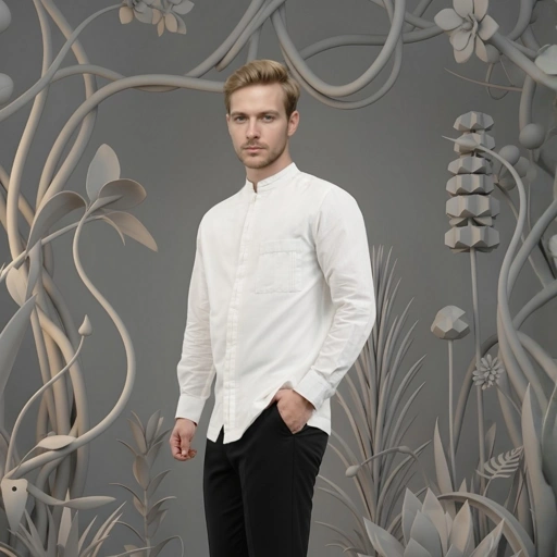 Image of Shafira | Clove Menswear | Koko Tangan Panjang Pria | Bahan Cotton Dobby