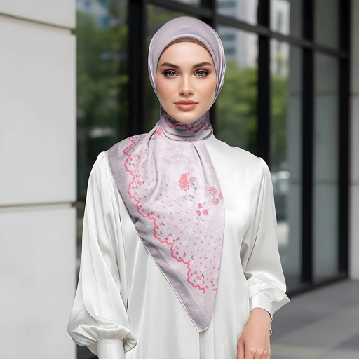 Image of Shafira - Danica Printed Scarf - Hijab Segi Empat Motif - Hard Box Packaging
