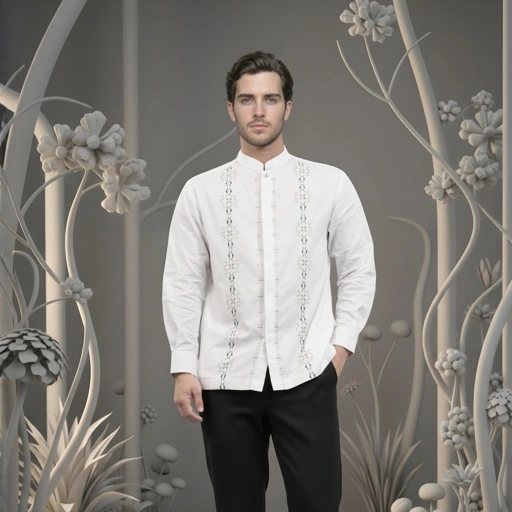 Image of Shafira | Damian Menswear | Koko Tangan Panjang Pria | Bahan Cotton Dobby