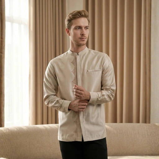 Image of Shafira | Erzaan Menswear | Koko Tangan Panjang Pria | Bahan Cotton