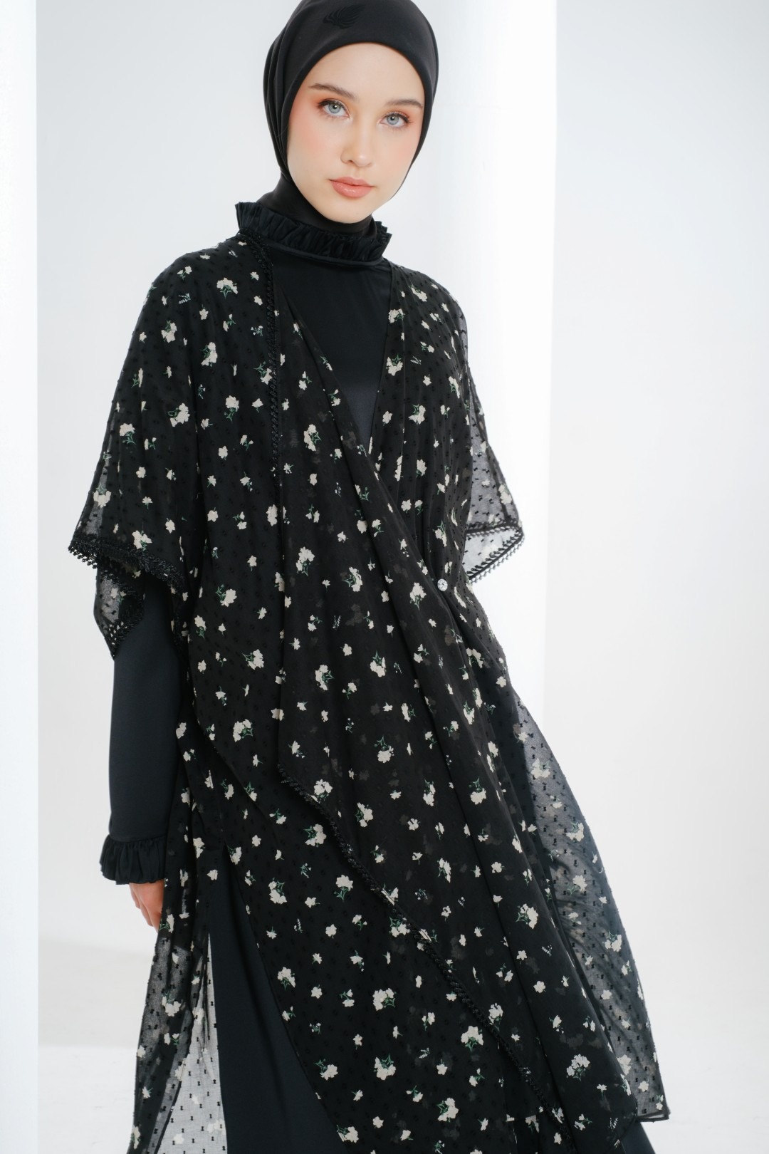 Shafira Lavina Dress | Dress Wanita | Bahan Sateen & Chiffon Uragiri