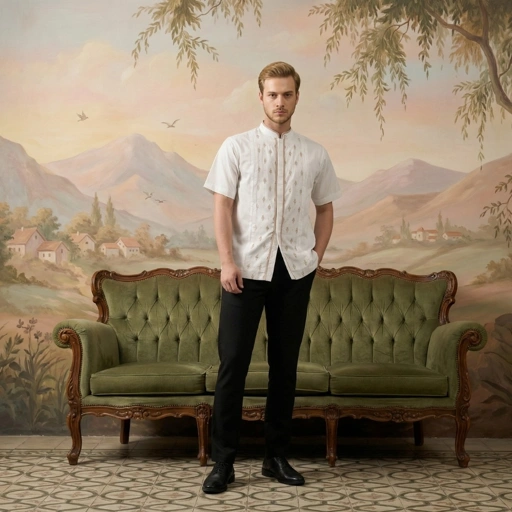 Image of Shafira | Malvey Menswear | Koko Tangan Pendek Pria | Bahan Cotton