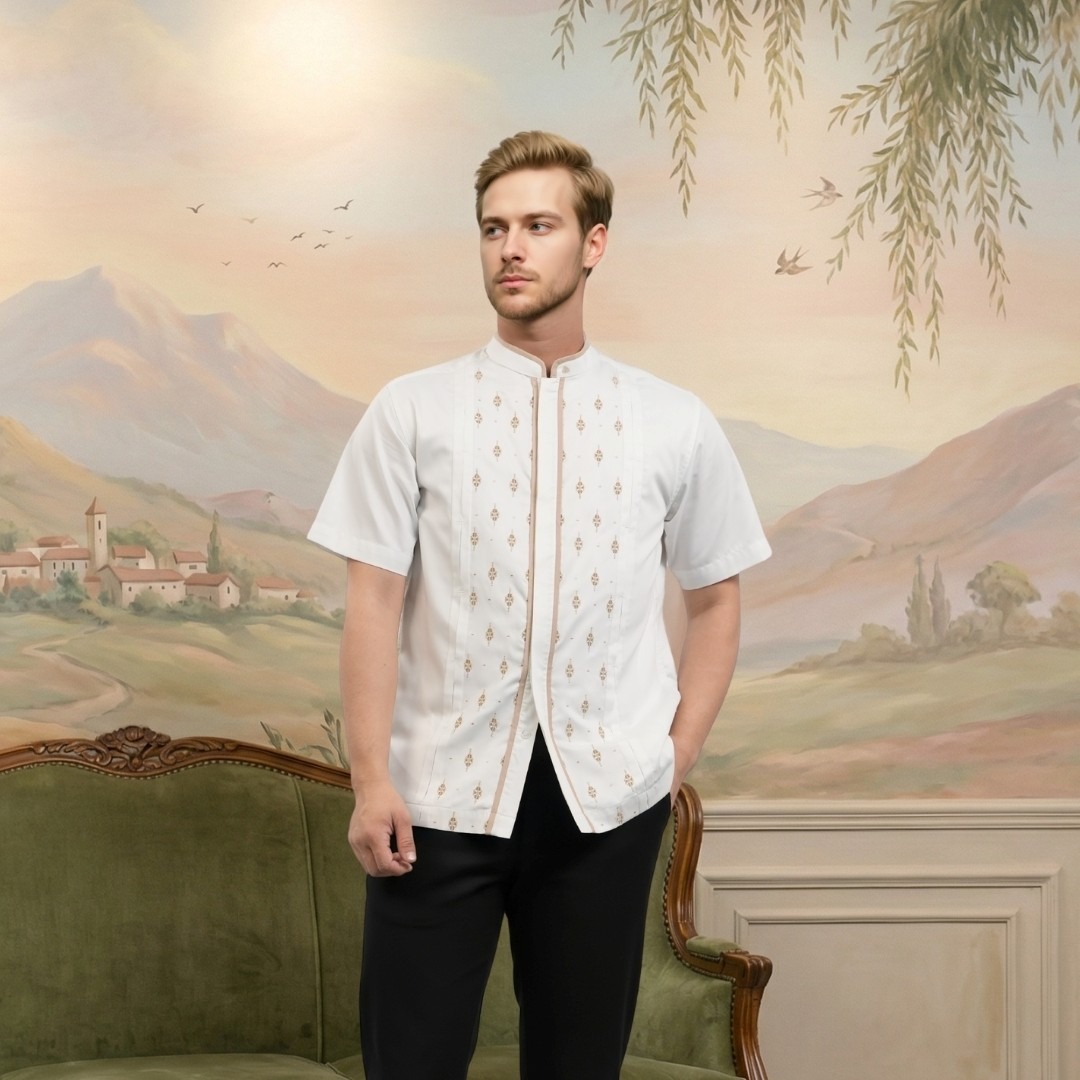 Shafira | Malvey Menswear | Koko Tangan Pendek Pria | Bahan Cotton