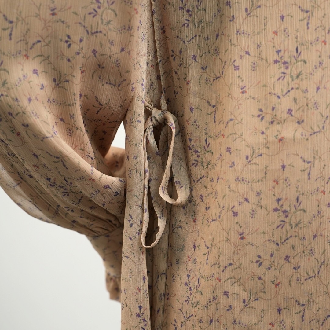 Shafira Nevira Blouse | Tunik Atasan Wanita | Bahan Chiffon Crush Printed