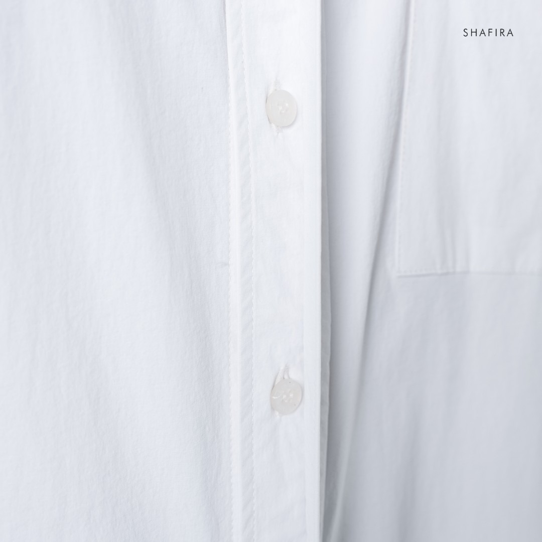 Shafira - Therio Menswear - Nylon Stretch Short Sleeve Shirt - Bahan Nylon 4 Way Stretch