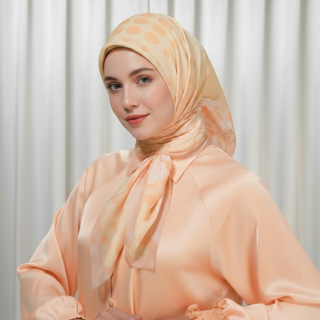 Shafira - Laura Printed Scarf - Hijab Segi Empat Motif - Hard Box Packaging