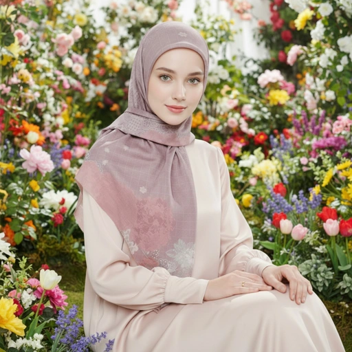 Shafira - Percy Printed Scarf - Hijab Segi Empat Motif - Voal - Hard Box Packaging