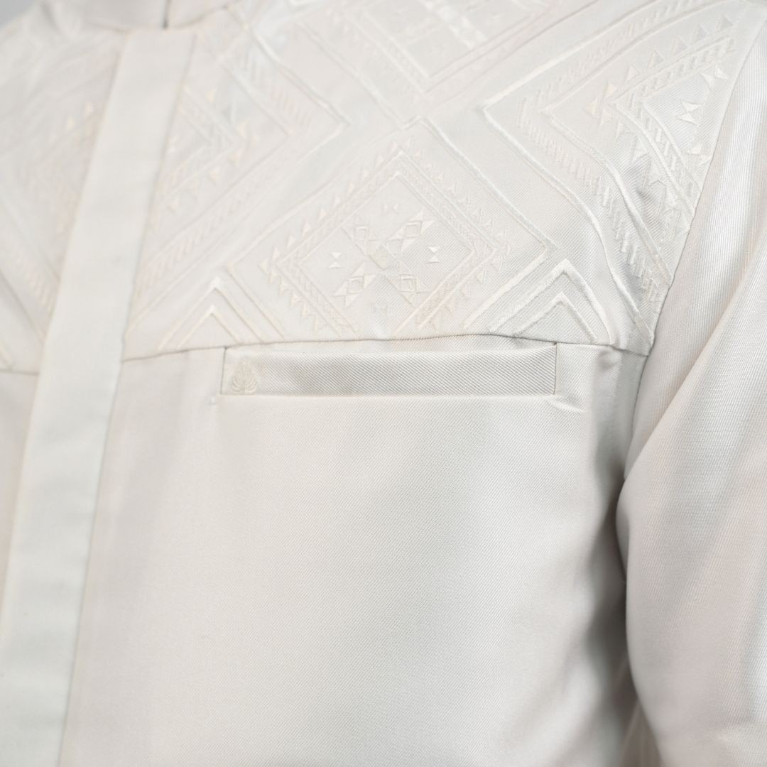 Shafira | Shahram Menswear | Koko Tangan Pendek Pria | Bahan Semi Wool