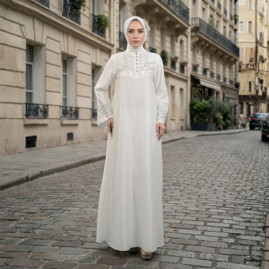 Shafira Syahira Dress | Dress Wanita | Bahan Bamboo Silk