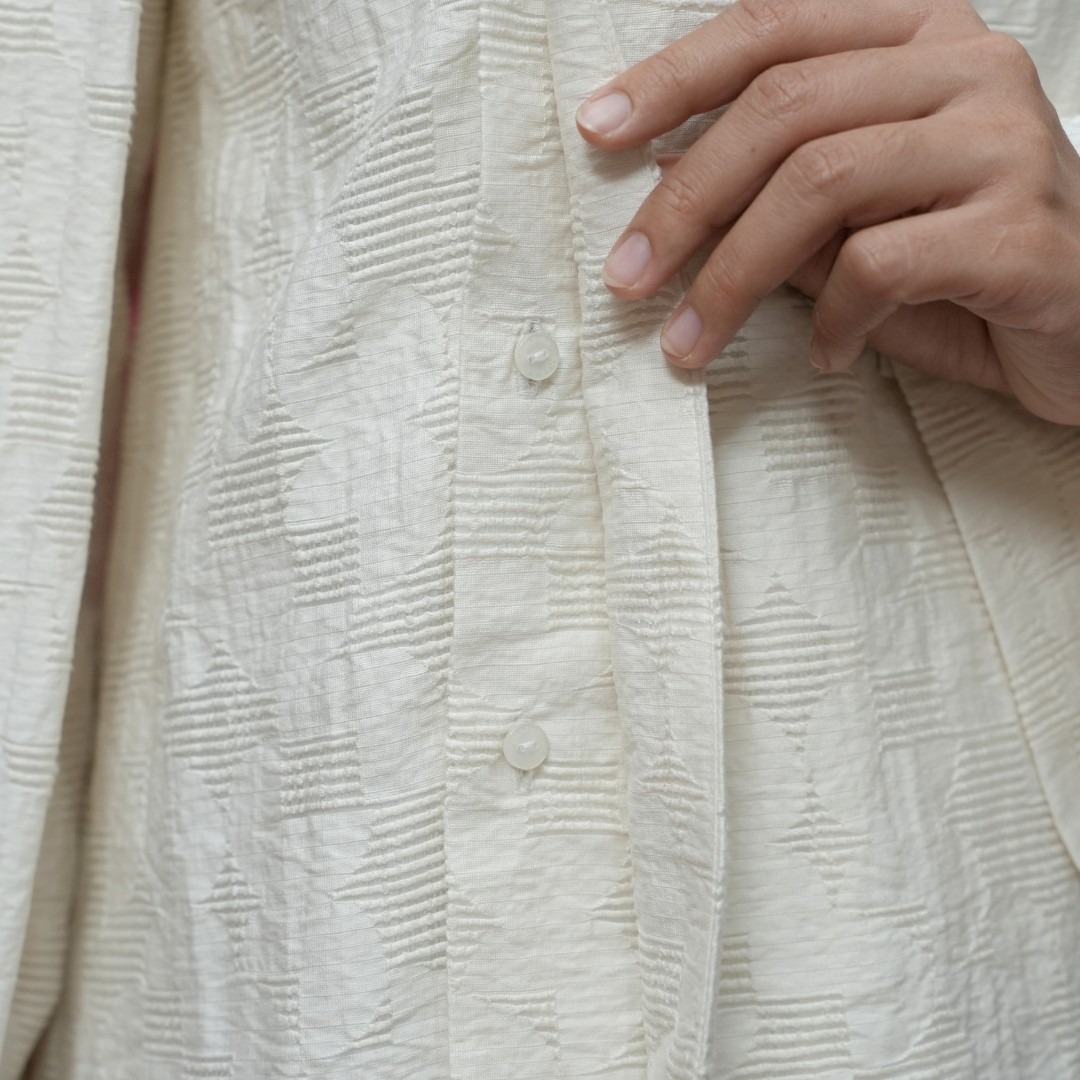 SHAFIRA | YAMNA BLOUSE - COTTON JACQUARD SHAWL BLOUSE | BLOUSE ATASAN WANITA