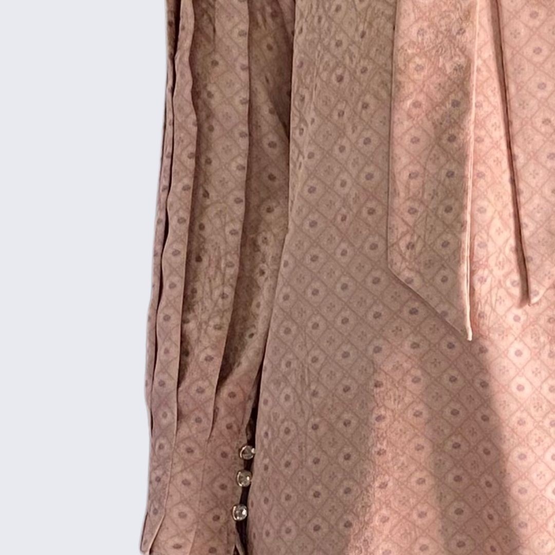 Shafira Yasmine Blouse | Tunik Atasan Wanita | Bahan Sateen Jacquard Printed