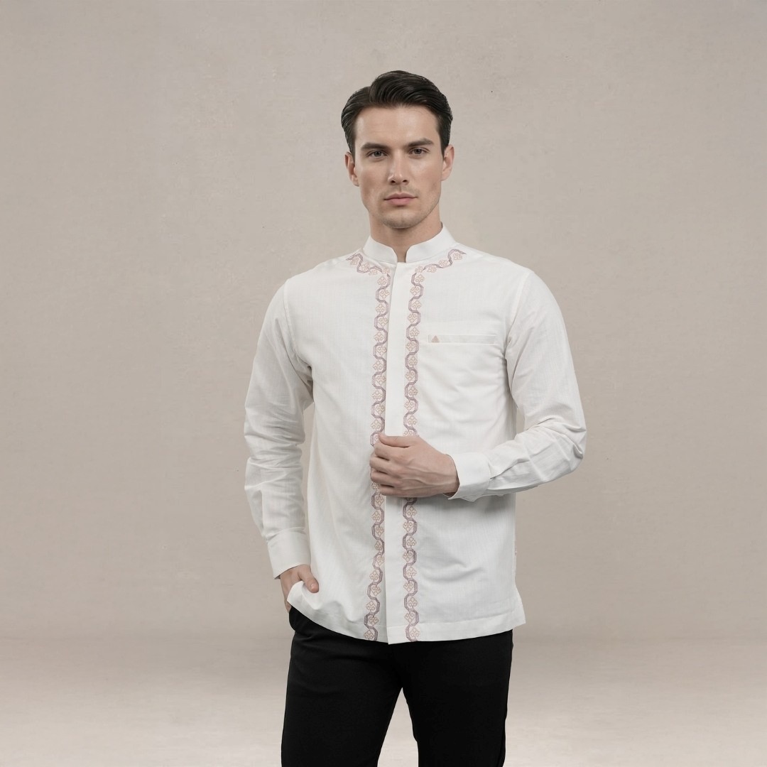 Shafira | Zander Menswear | Koko Tangan Panjang Pria | Bahan Cotton