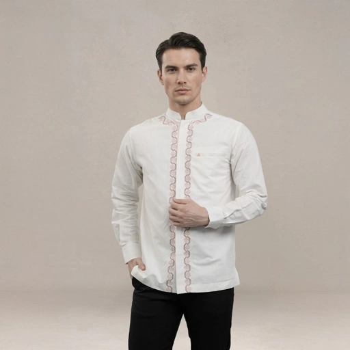 Image of Shafira | Zander Menswear | Koko Tangan Panjang Pria | Bahan Cotton