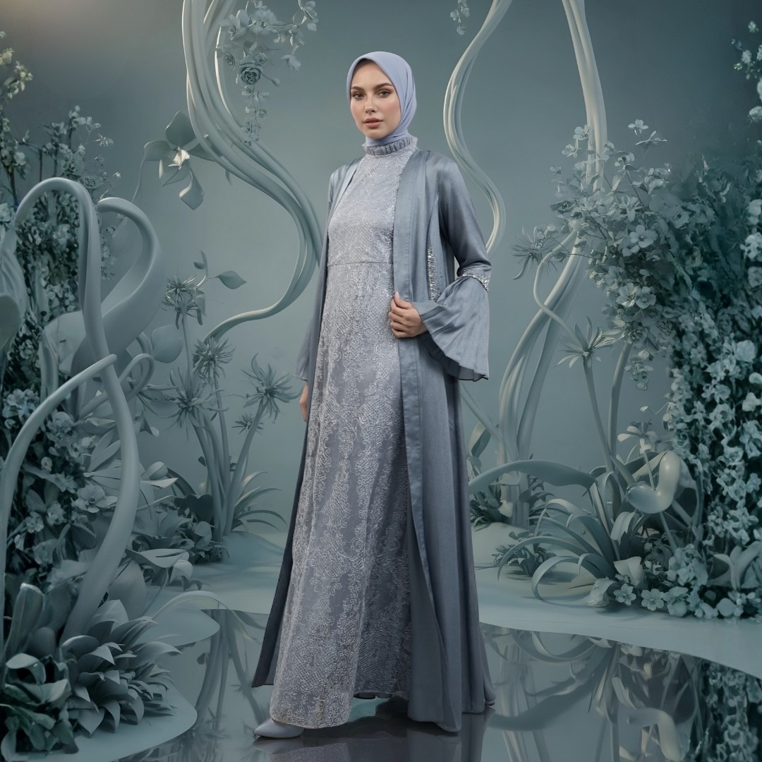 Shafira Zella Dress | Dress Wanita  | Bahan Sparkle Crush