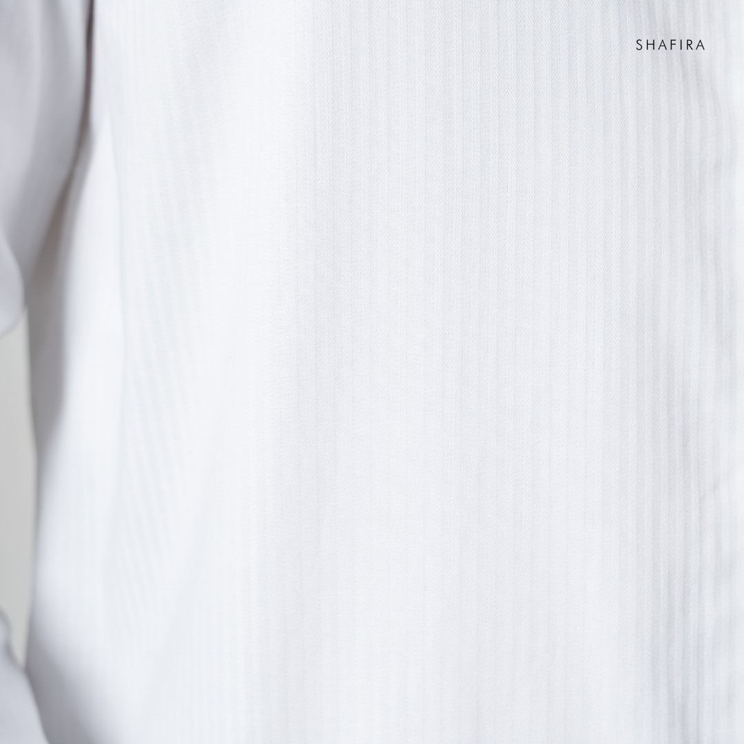 Shafira - Zoren Menswear - Regular Fit Dobby Long Sleeve Shirt Pria Premium - Bahan Dobby Stripe