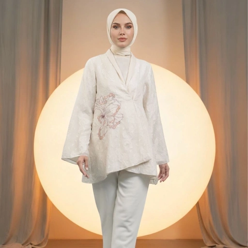 Image of Shafira Zytta Blouse | Tunik Atasan Wanita | Bahan Organza Burn Out