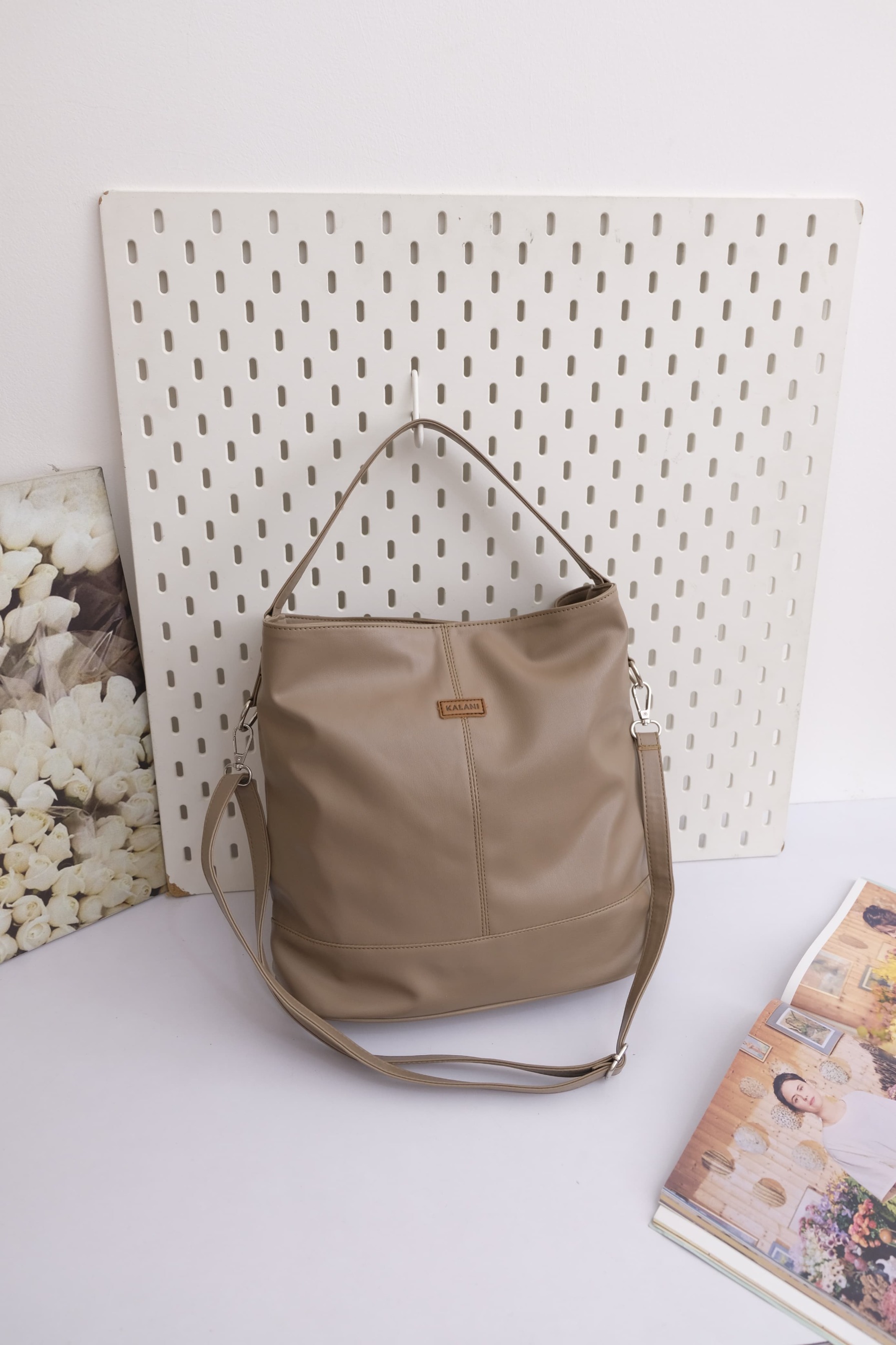 Kalani Bags Maddie Tote Bag Sling Bag  Pu Leather