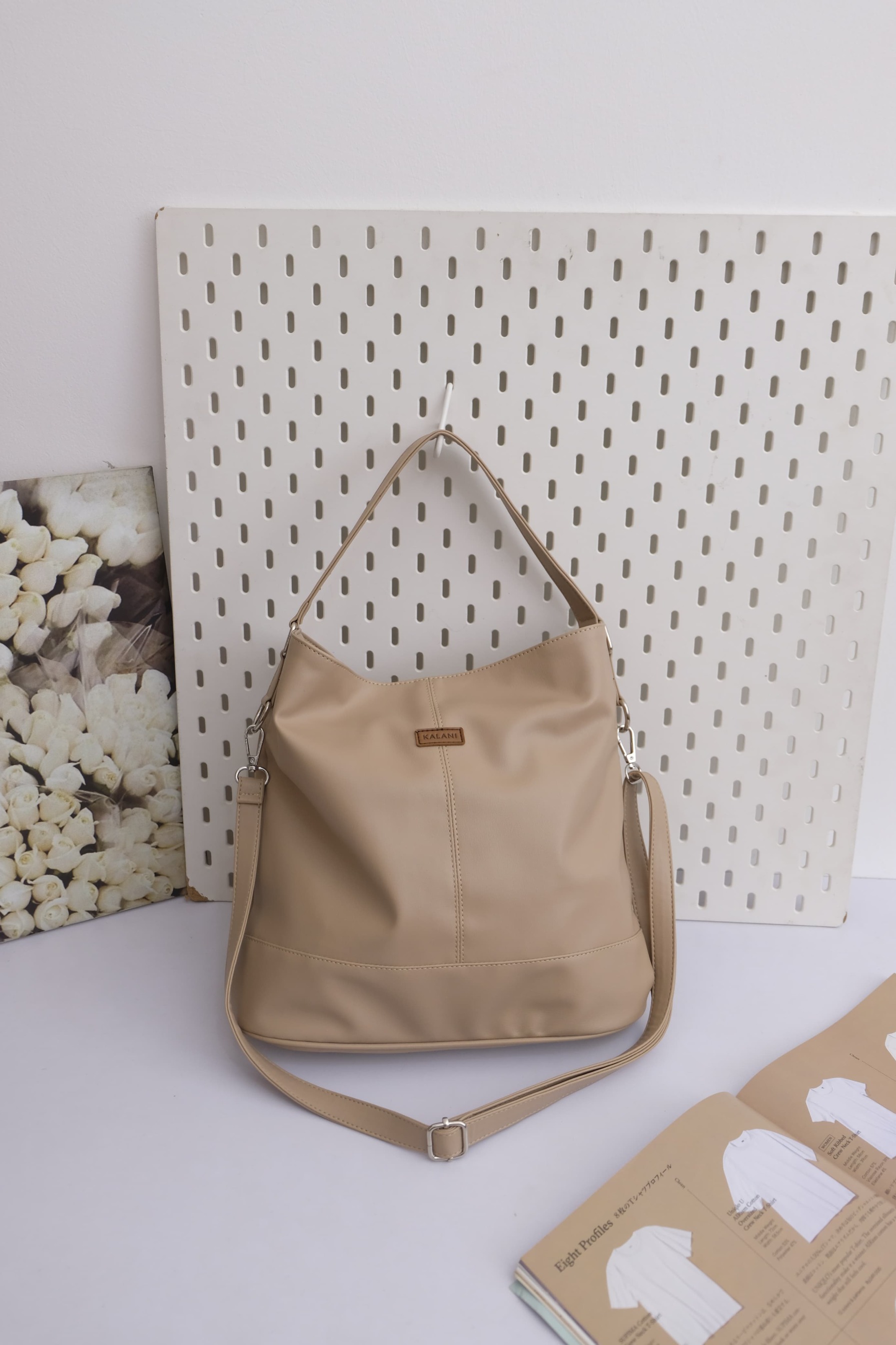 Kalani Bags Maddie Tote Bag Sling Bag  Pu Leather