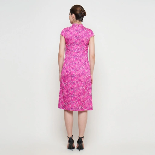 Image of ALLEIRA BATIK ANNCHI DRESS SILK PINK 04628/MH