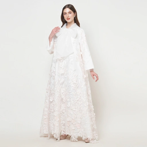 Image of ALLEIRA BATIK RAYA DRESS WHITE