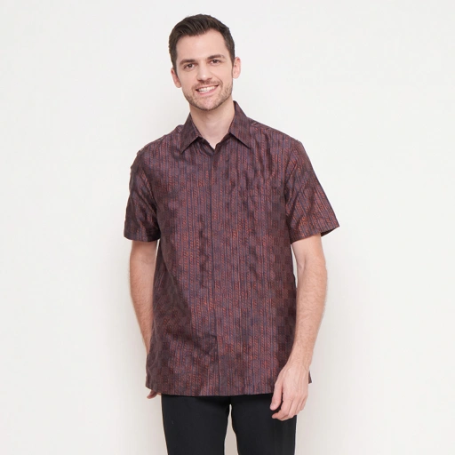Image of ALLEIRA BATIK SHORT SLEEVE SHIRT SILK ATBM 05644/MH
