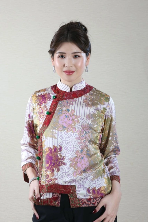 Image of ALLEIRA BATIK SCARLET BLOOM TOP