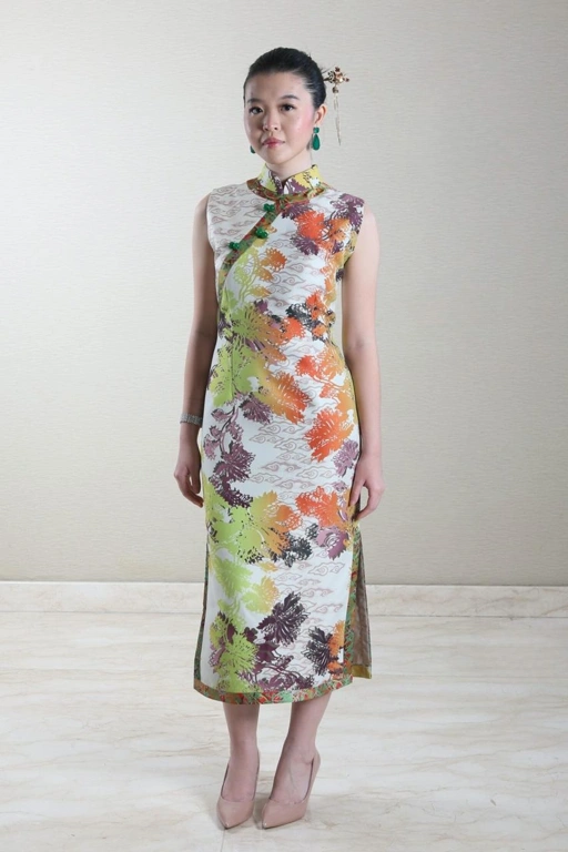 Image of ALLEIRA BATIK CELADON BLOOM DRESS