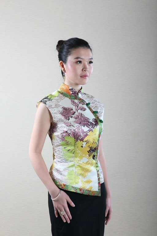 Image of ALLEIRA BATIK CELADON BLOOM TOP