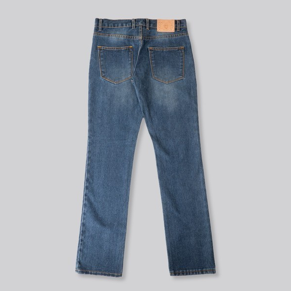 DistinDenim Pre Wash Denim Indigo - Celana Denim Selvedge accent prewash indigo Blue Denim
