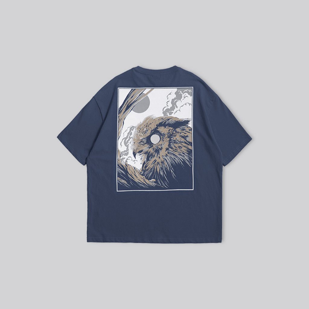 Distin Denim Mad Owl  T-Shirt 24s | Kaos Pria hitam