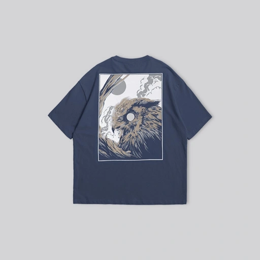 Image of Distin Denim Mad Owl  T-Shirt 24s | Kaos Pria hitam