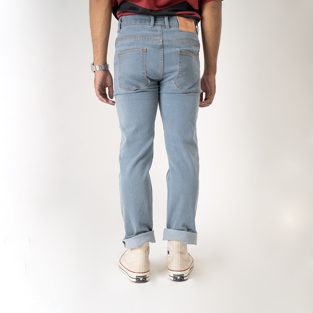 Distin Denim OCEAN Blue Denim 4OZ WASHED | Celana Denim washed blue Ocean