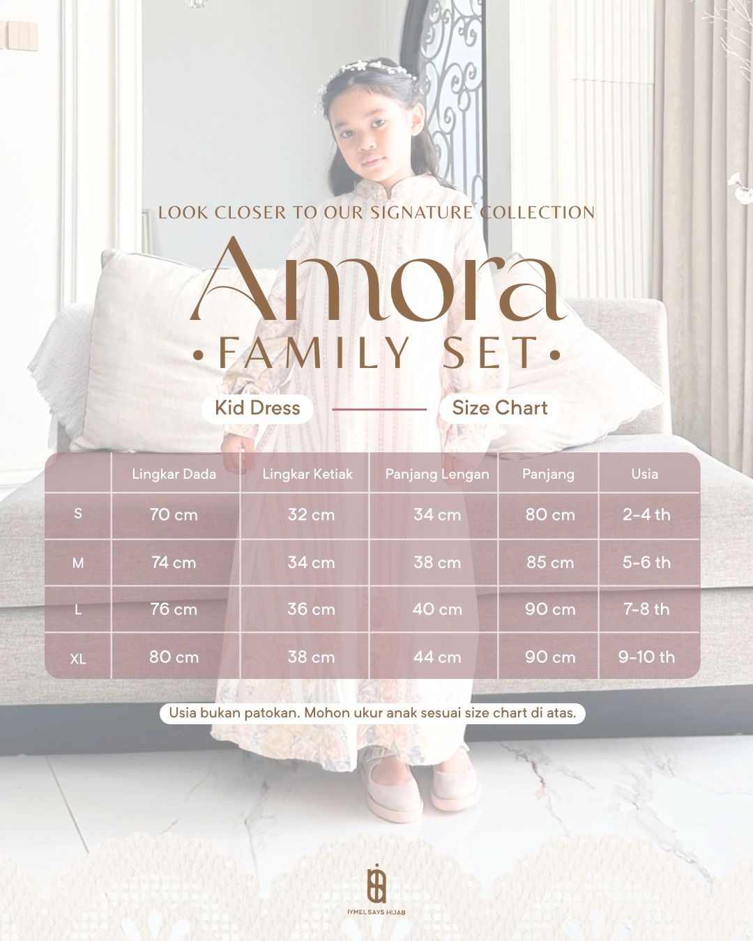 AMORA FAMILY SET - DRESS ANAK