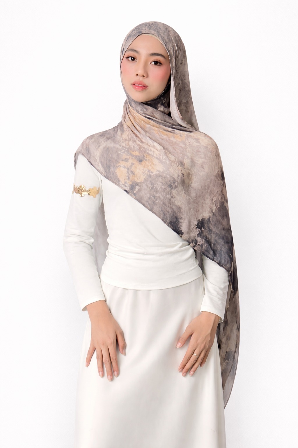 MAE PRINTED VISCOSE PASHMINA