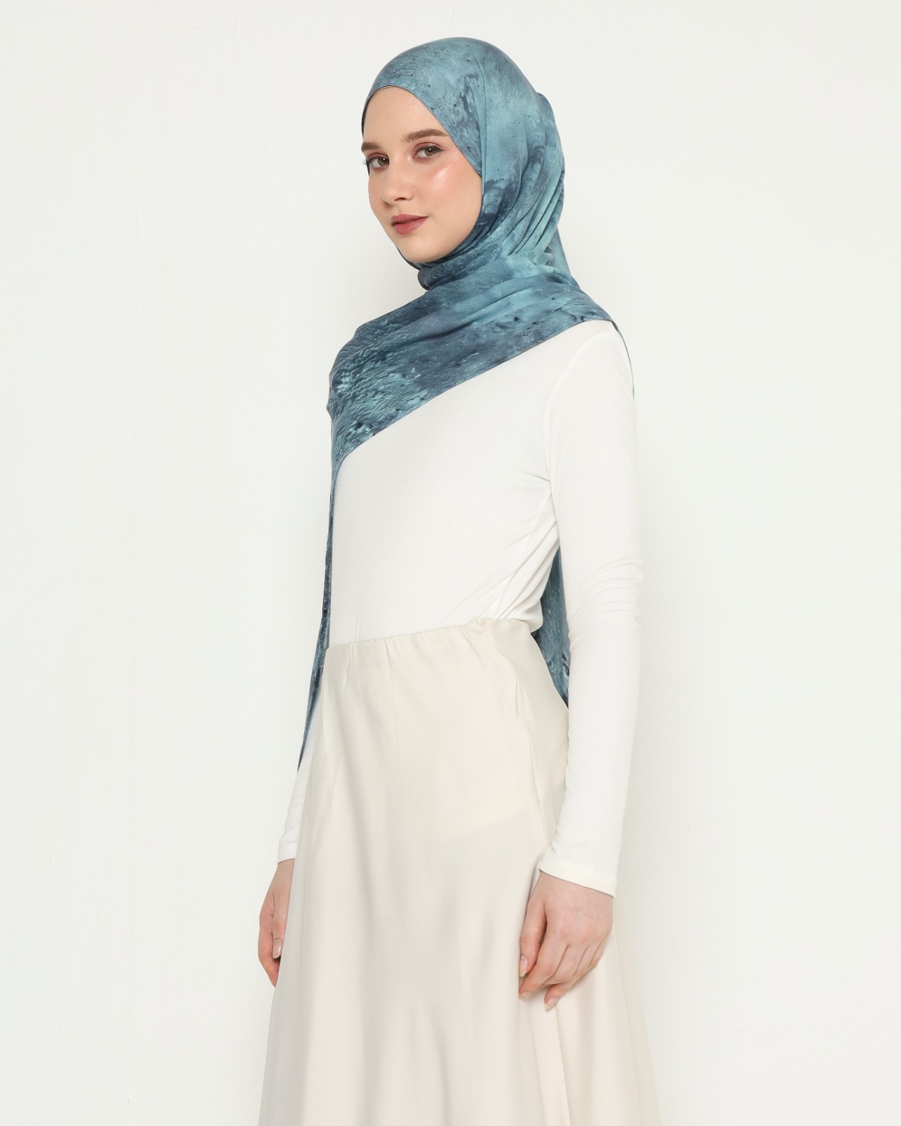 MAE PRINTED VISCOSE PASHMINA