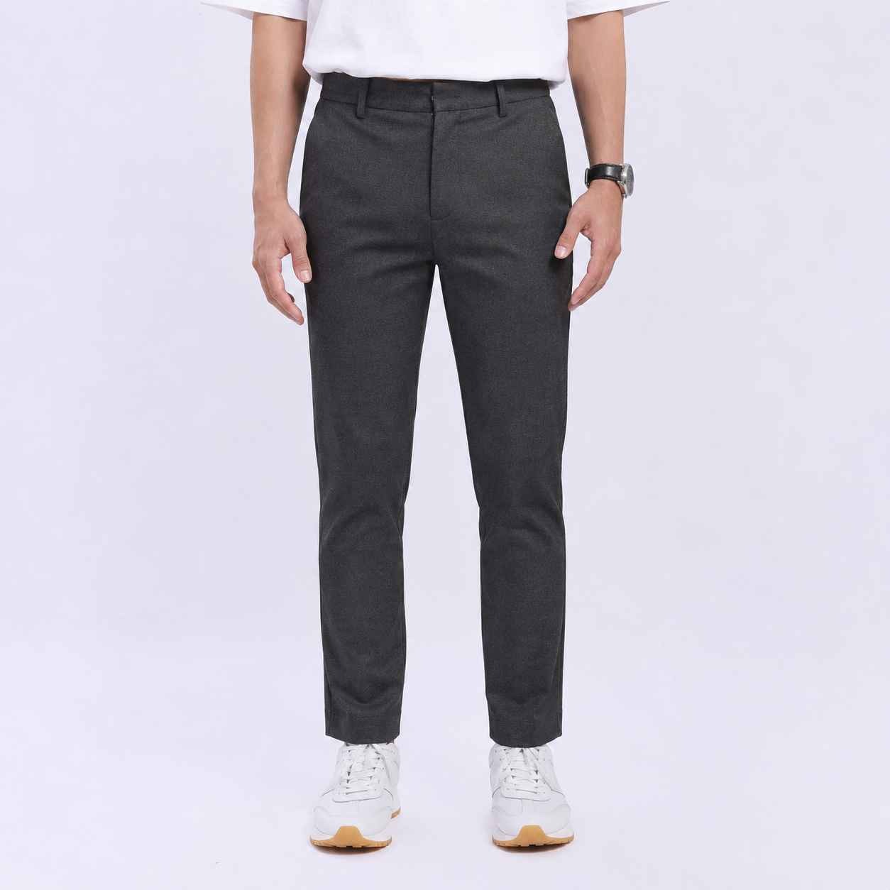 Dark Grey Basic Pants