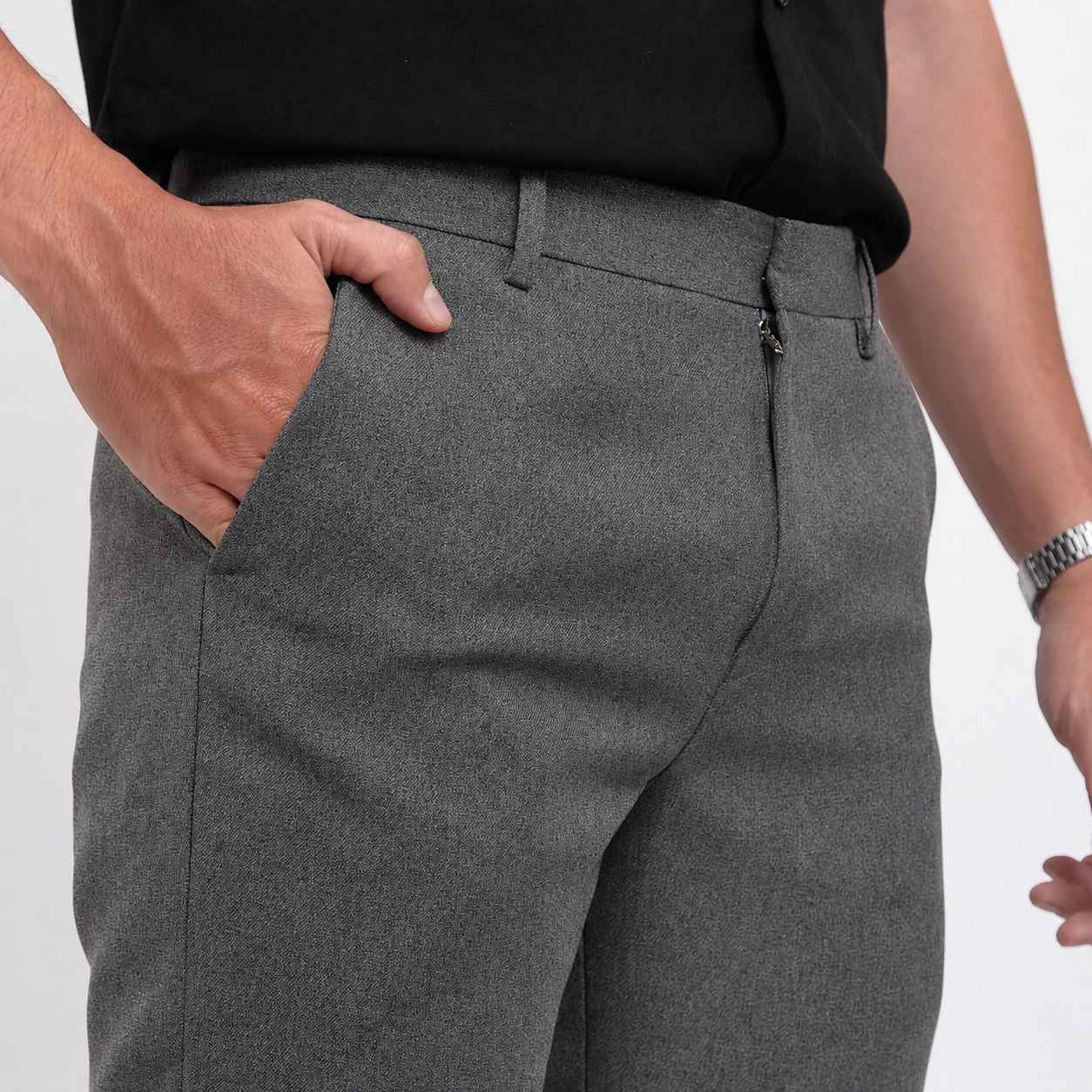 Light Grey Basic Pants