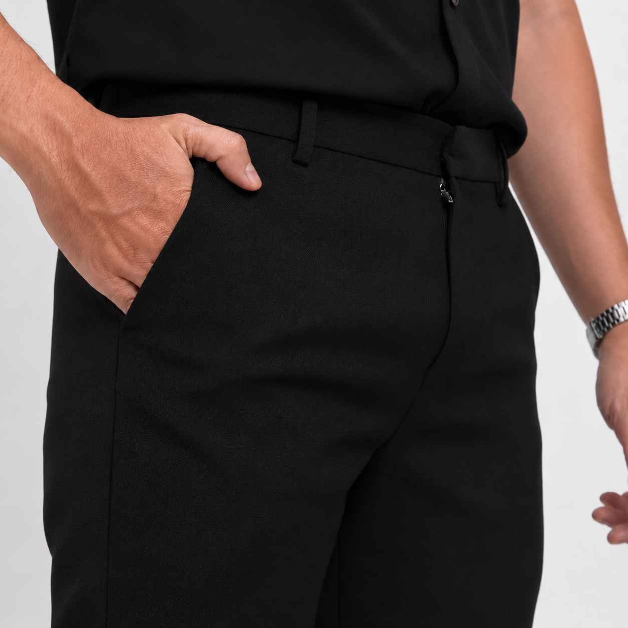 Black Basic Pants