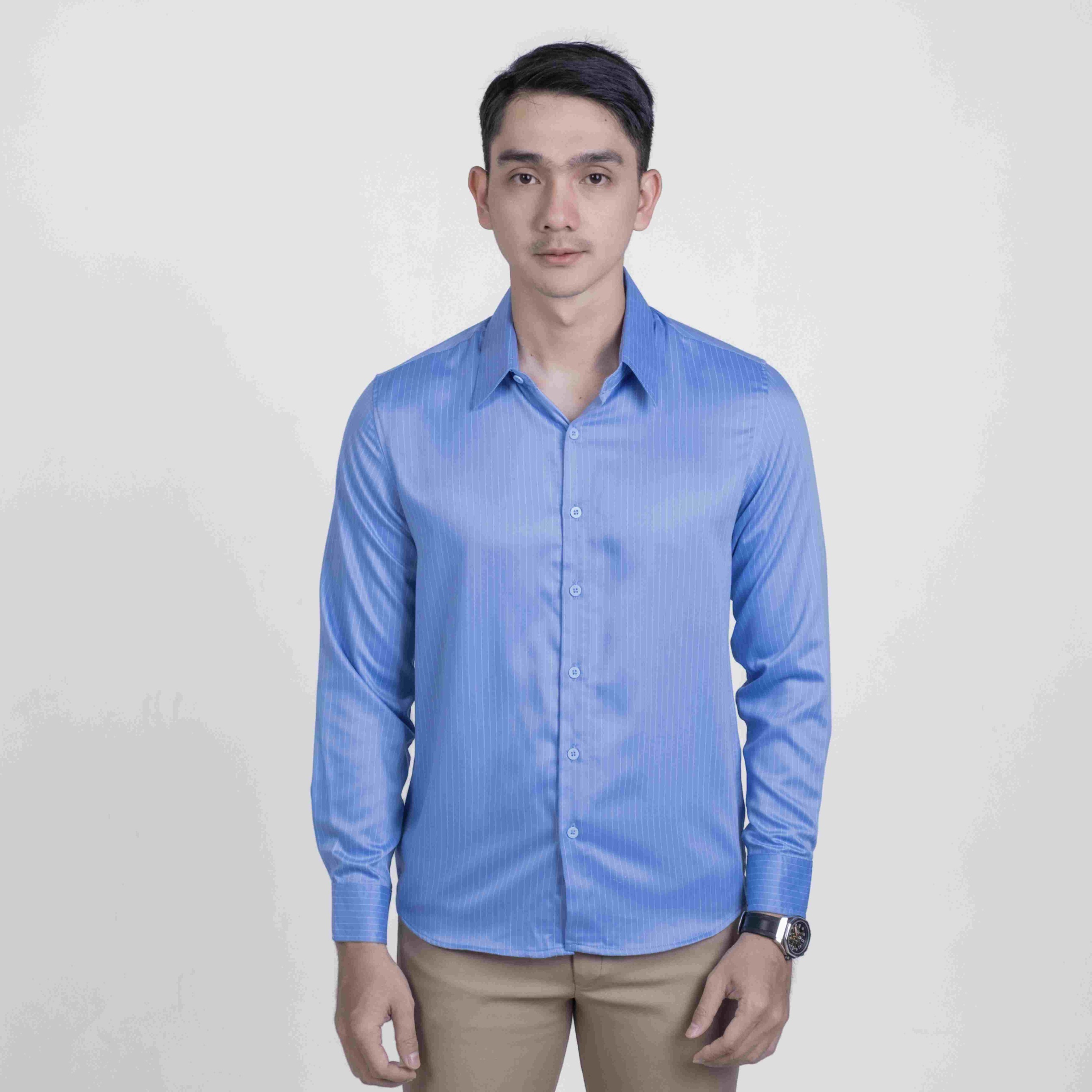 Ice Blue Evrest Stripe Shirt