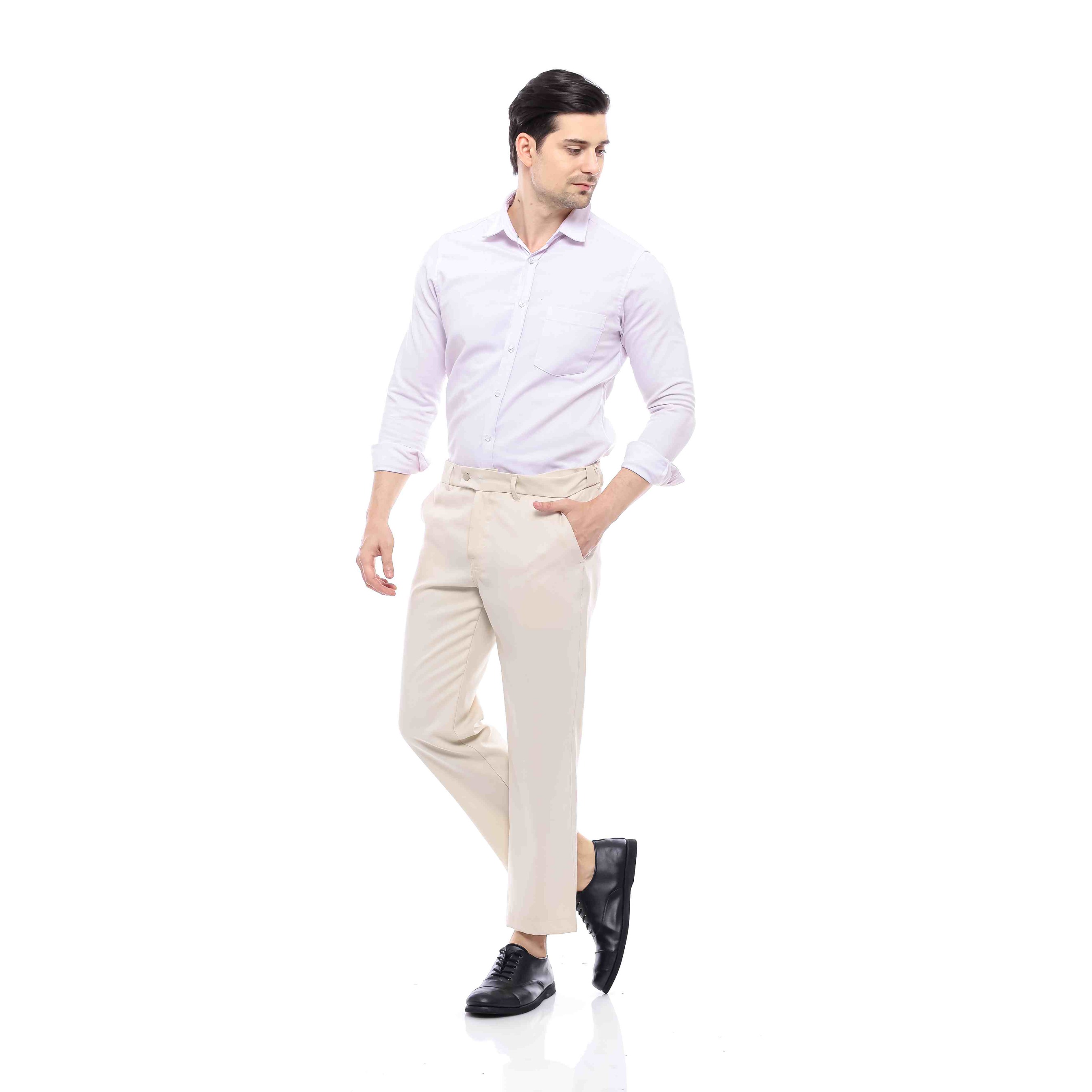 Cream Mestro Ankle Pants