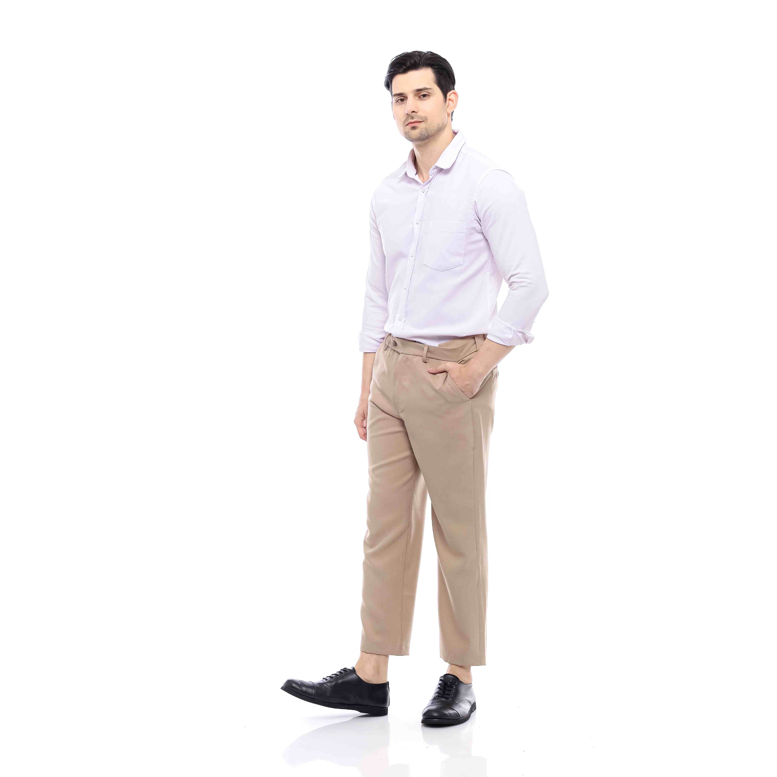 Khaki Mestro Ankle Pants