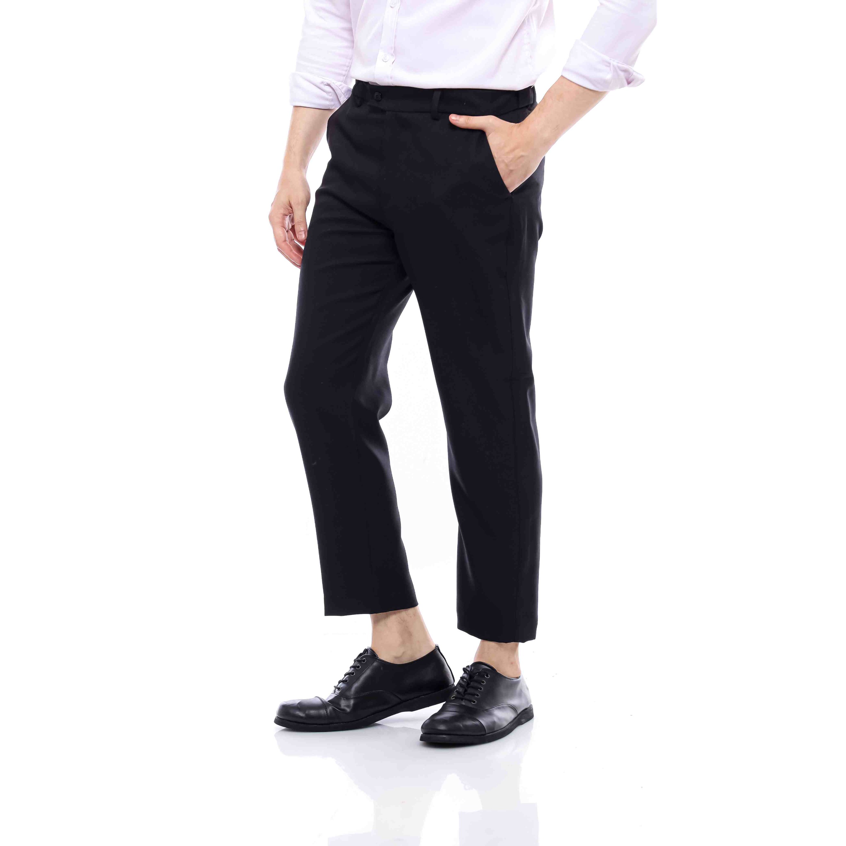 Deep Black Mestro Ankle Pants