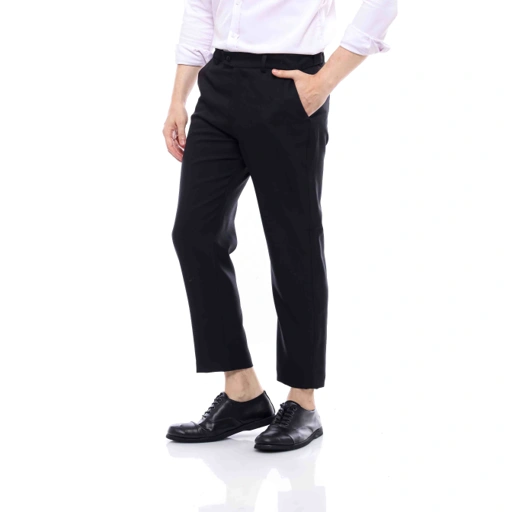 Image of Deep Black Mestro Ankle Pants