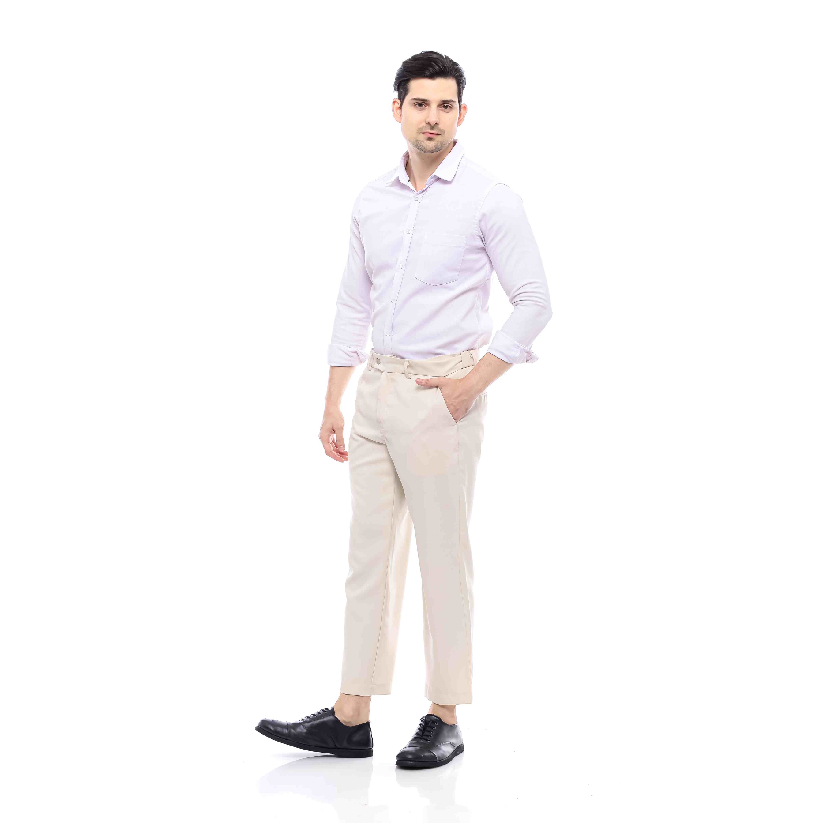 Cream Mestro Ankle Pants