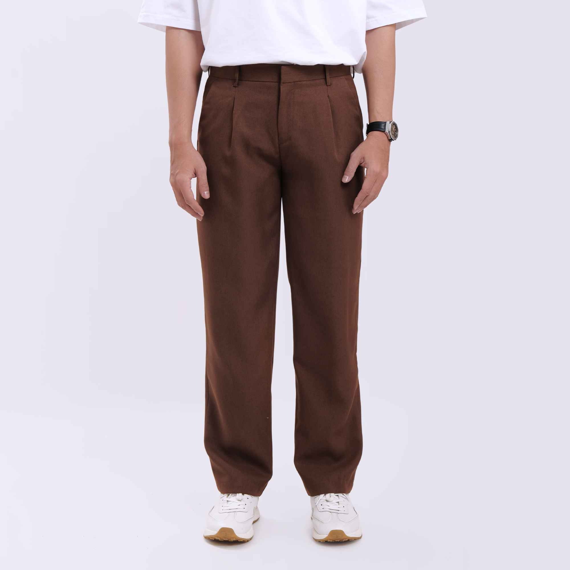 Brown Loose Pants