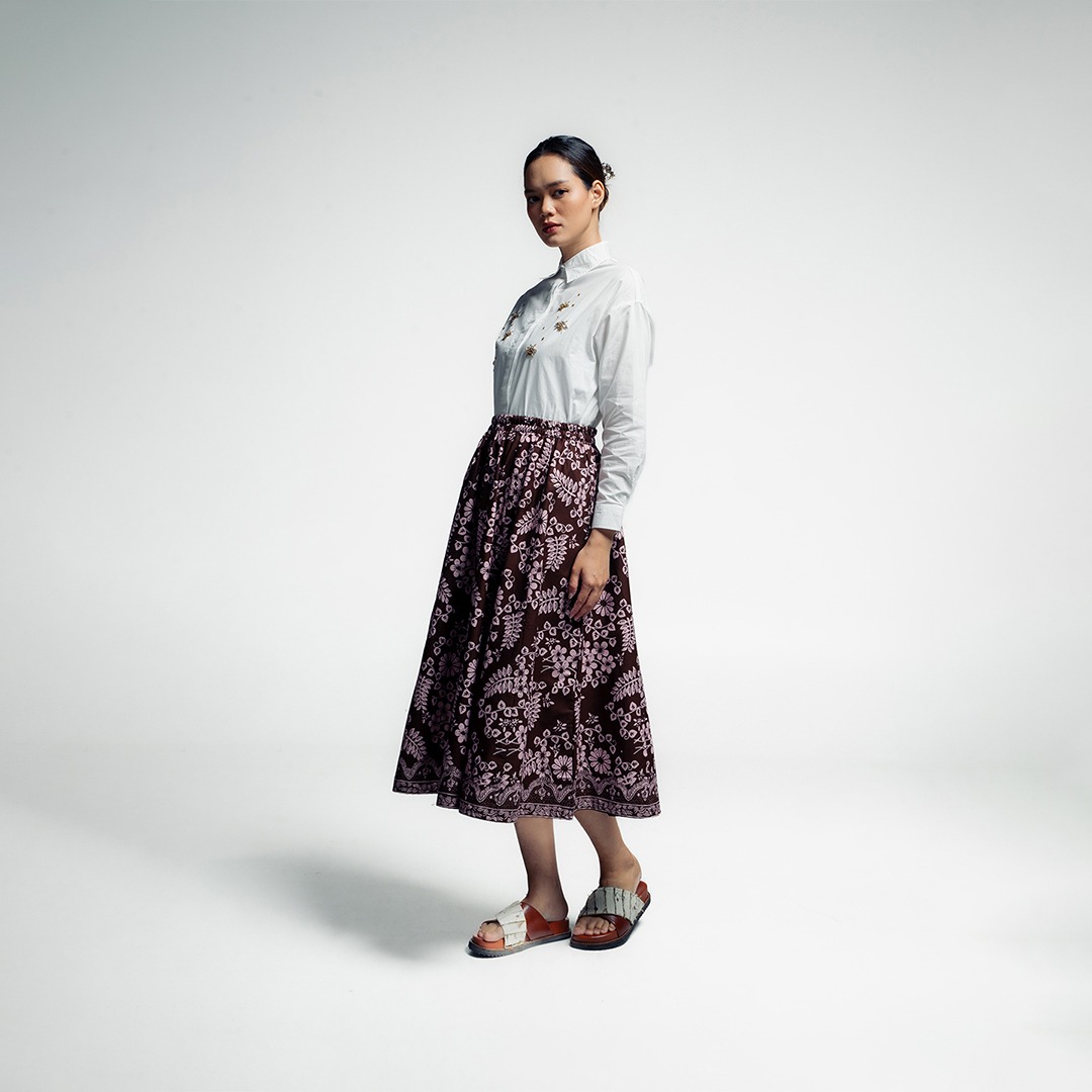 Dama Kara Arunika Panel Skirt
