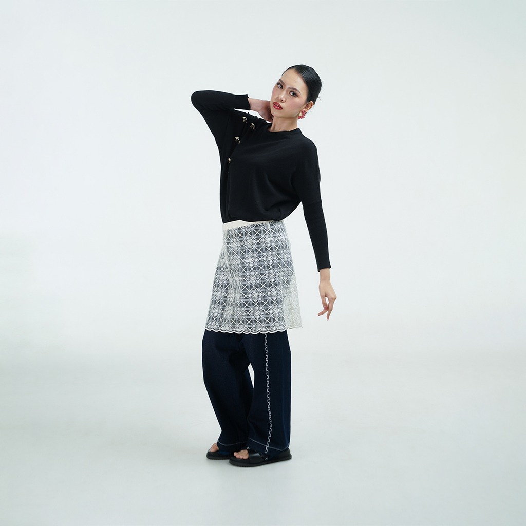 Dama Kara Basic Layering Lace Skirt